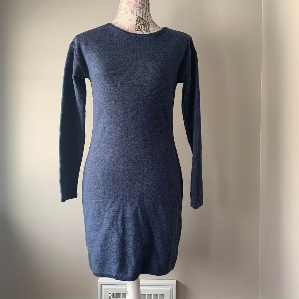 Athleta Blue Sweater Dress Size Small